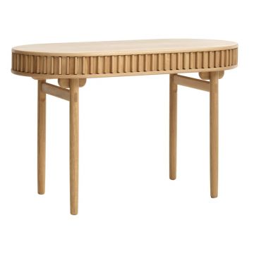 Birou cu aspect de lemn de stejar 60x120 cm Carno – Unique Furniture