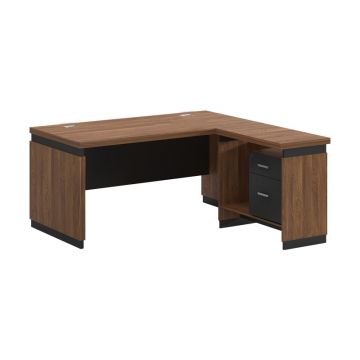 Birou Directorial Oscar, nuc/anthracite, 200x180x76 cm