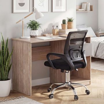 Birou LINEA 1 sertar, Oak, Antracit
