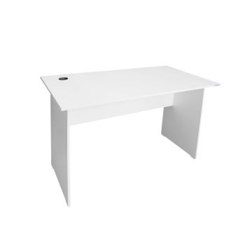 Birou Operational 130 Alb - Birou Office Modern, PAL Melaminat