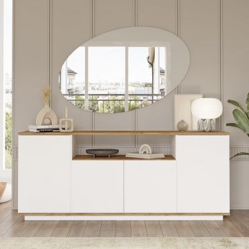 Consola Elegant Modern, Crem, 180x75x45 cm