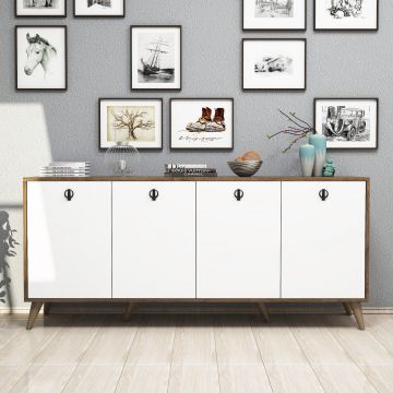 Consola Nowe cu 4 Usi, Nuc, 180x80x45 cm