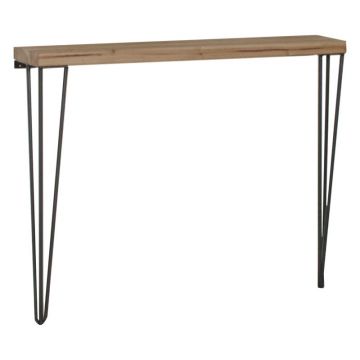 Consolă Tetty negru-negru 90x14x75 cm