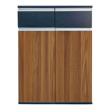 Dulap profesional pentru birou Oscar, Lemn cu nuante, nuc-antracit, 80x40x120 cm