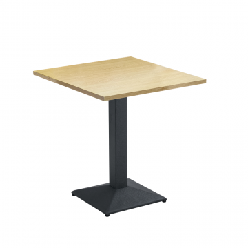 Masa bistro fixa 70 70 cm - stejar negru