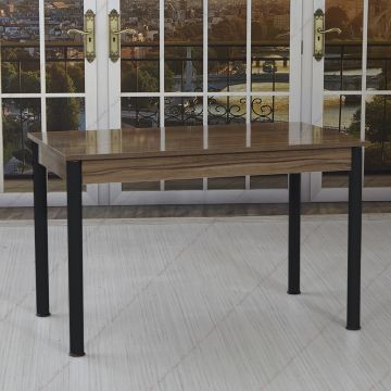 Masa bucatarie Bella nuc si negru, 120 cm