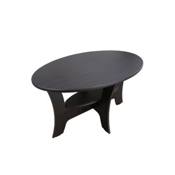 Masa cafea ovala MDF Wenge - design modern pentru living