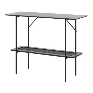 Masă consolă neagră 37x100 cm Pensacola – Unique Furniture