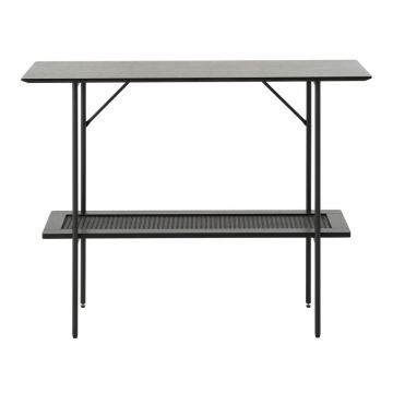 Masă consolă neagră 37x100 cm Pensacola – Unique Furniture