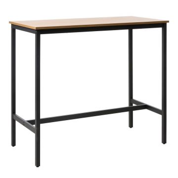 Masă de bar cu aspect de lemn de stejar 60x120 cm Cesura – Unique Furniture