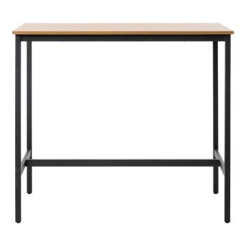 Masă de bar cu aspect de lemn de stejar 60x120 cm Cesura – Unique Furniture