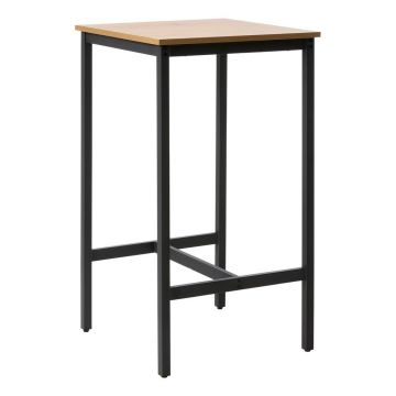 Masă de bar cu aspect de lemn de stejar 60x60 cm Cesura – Unique Furniture