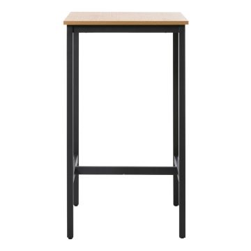 Masă de bar cu aspect de lemn de stejar 60x60 cm Cesura – Unique Furniture