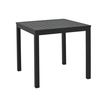Masa de plaja din aluminiu Kliton, Aluminiu, Negru, 45x45x41 cm