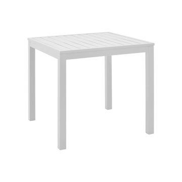 Masa de plaja pliabila Kliton, Alb, Aluminiu, 45x45x41 cm