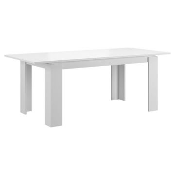 Masă din material pe bază de lemn, 160-200/90/76 cm,