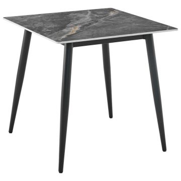 Masă din metal, 75/75/75 cm,