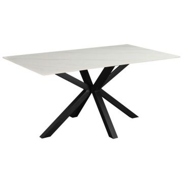 Masă din metal, ceramică, 160/90/76 cm,