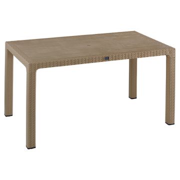 Masa Explore cu protectie UV, Crem, 150x90x74 cm