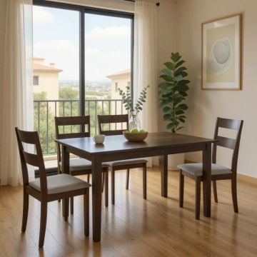 Masă extensibilă Mabor-Dallan, Lemn, 120-150x80x73, 8 cm