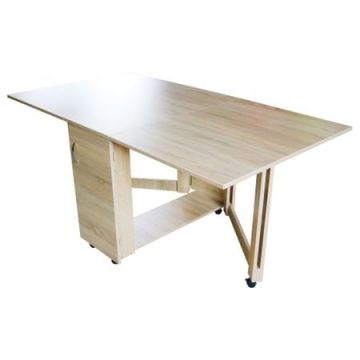 Masa plianta Family - masa extensibila, compacta si cu spatiu de depozitare pentru 4 scaune