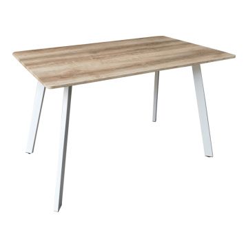 Masa Squaro alb, sonoma, 120x70x75 cm
