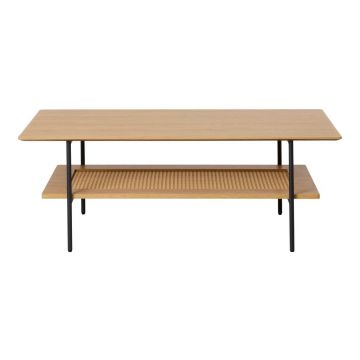 Măsuță de cafea în culoare naturală cu aspect de lemn de stejar 55x110 cm Pensacola – Unique Furniture