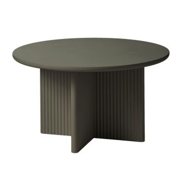 Măsuță de cafea kaki rotundă ø 80 cm Palma – Unique Furniture