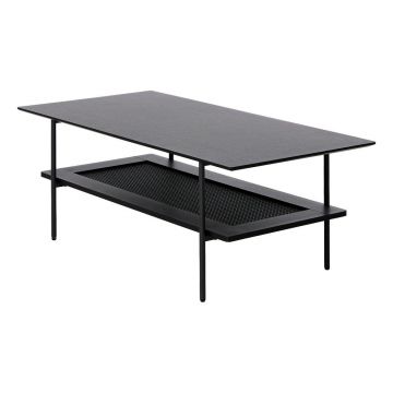 Măsuță de cafea neagră 55x110 cm Pensacola – Unique Furniture