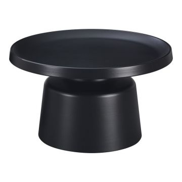 Masuta de Cafea Model Ginoze, Negru, D70x38 cm