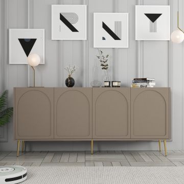 Mobila Lyon 80, Atlas, Gold - Cream Gold, 180x35 cm