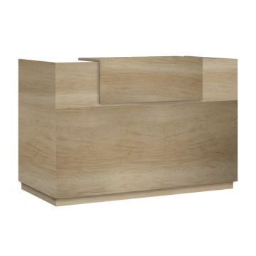 Receptie cu rafturi Lotus, Lemn, Stejar, 180x70x110 cm