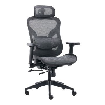 Scaun de birou Mesgo, negru/gri, 68x67-72x110-136 cm