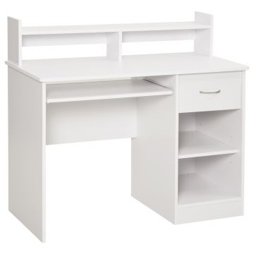 Birou Alb 104 48 95,5 cm - Lemn, Compact  Ideal pentru Acasa