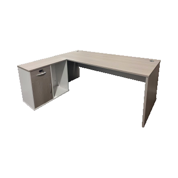 Birou de colt Armadi I, Sonoma-Alb, 180x80x75 cm