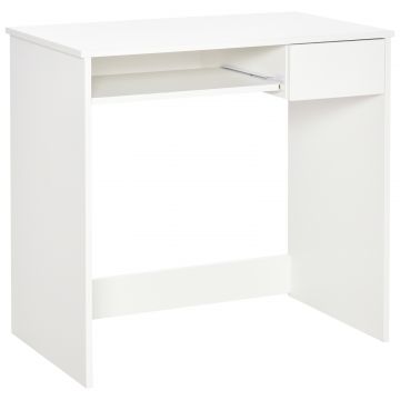 Birou PC Alb  Stejar 80 45 75 cm - Ideal Dormitor sau Acasa