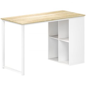 Birou PC cu 4 Rafturi Deschise 120 54 75 cm