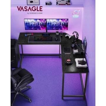 Birou Vasagle Negru 149x149x73.5 cm