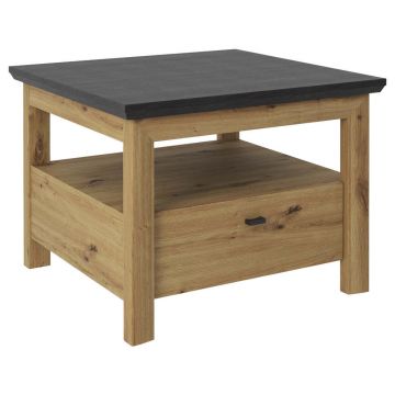 Masă Auxiliară din material pe bază de lemn, 65/65/45,6 cm