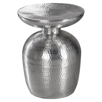 Masă Auxiliară din metal, 36,5/36,5/46 cm