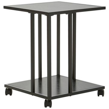 Masă Auxiliară din metal, plastic, material pe bază de lemn, 40/40/51 cm