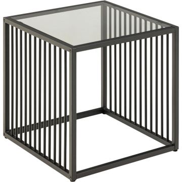 Masă Auxiliară din metal, sticlă,