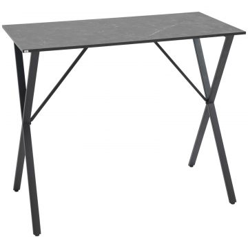 Masa Bar 120 cm - Blat Marmura, 4 Persoane, Design Modern