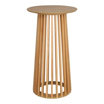 Masă bar Domonic, natural, 60x60x105 cm