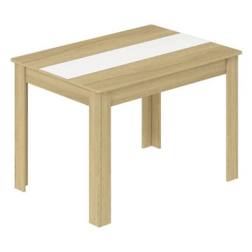 Masă din material pe bază de lemn, 140/80/75 cm,