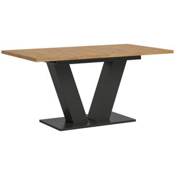 Masă din material pe bază de lemn, 150-190/90/75 cm,