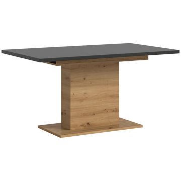 Masă din material pe bază de lemn, 150-190/90/76 cm,