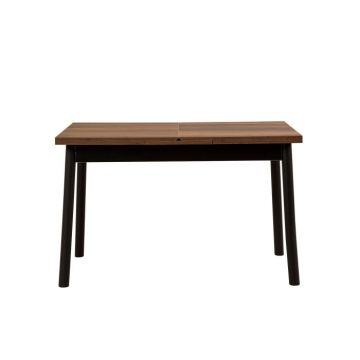 Masa extensibila OLIVER OPEN, negru, 120-153x75x77 cm