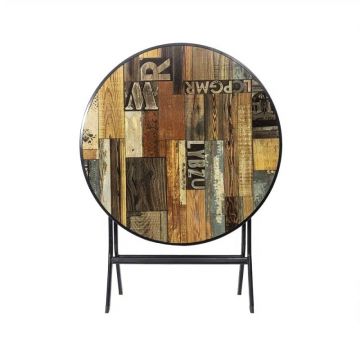 Masa Plianta 80 x 80 cm, PAL Melaminat si Picioare Metalice, Z-tools