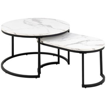 Măsuță De Cafea din metal, material pe bază de lemn, 70/42/70 cm